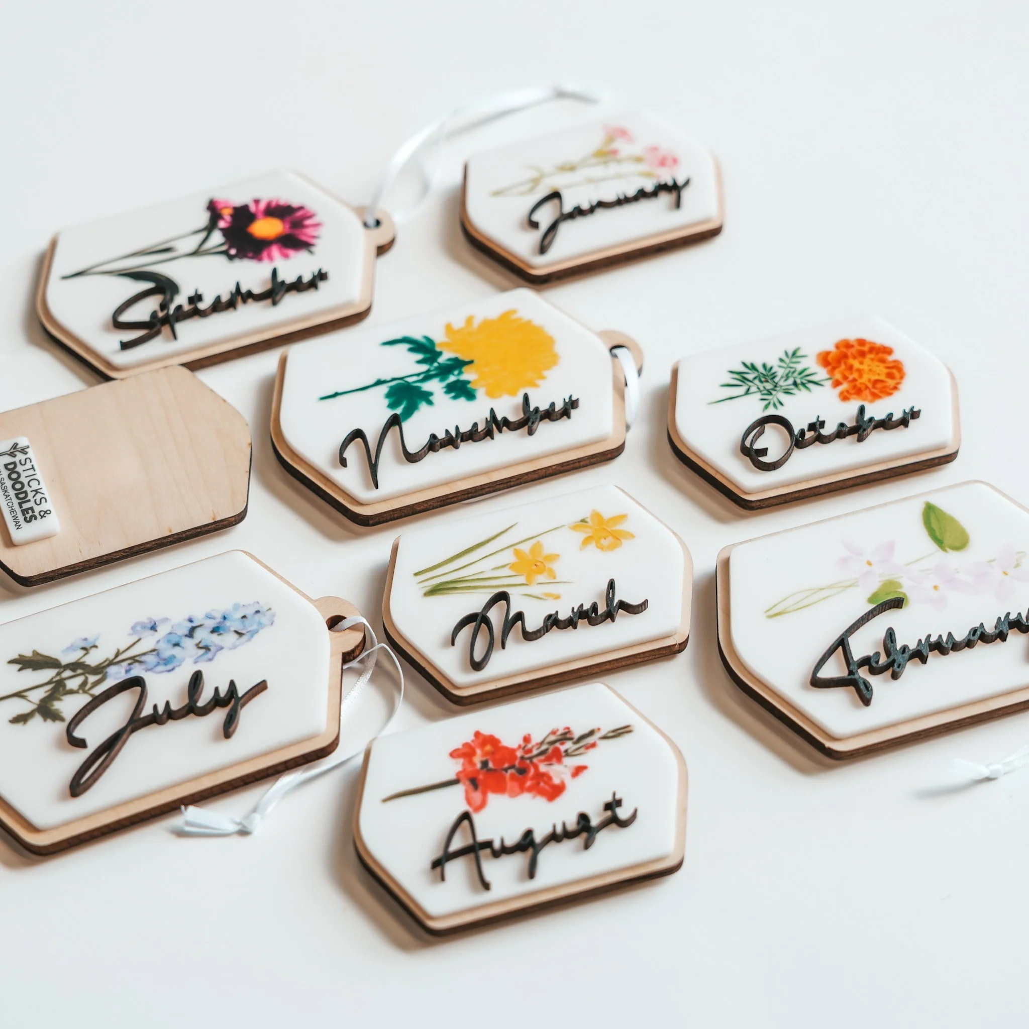 Birth Flower Ornaments - Image 3