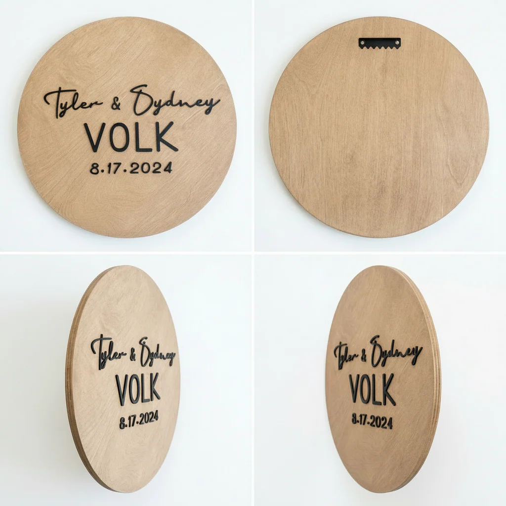 Round Family Name Sign - Image 5