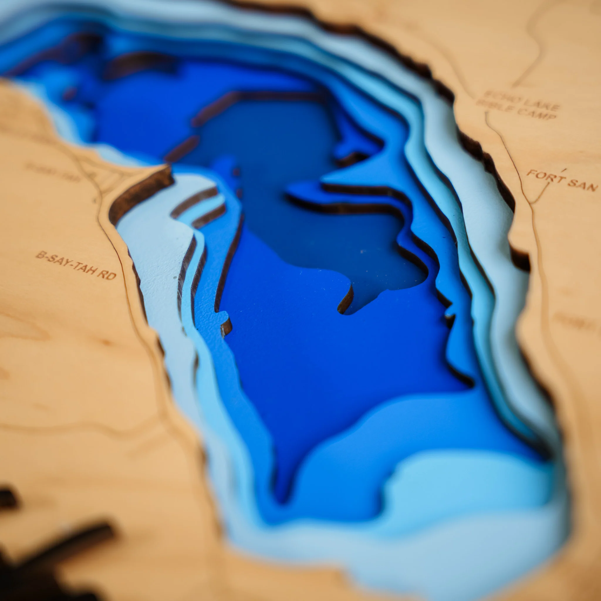 Echo Lake 3D Wood Map - Image 5