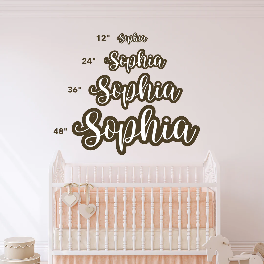 Layered Floating Wood Nursery Name Sign for Kids’ Rooms - Image 5