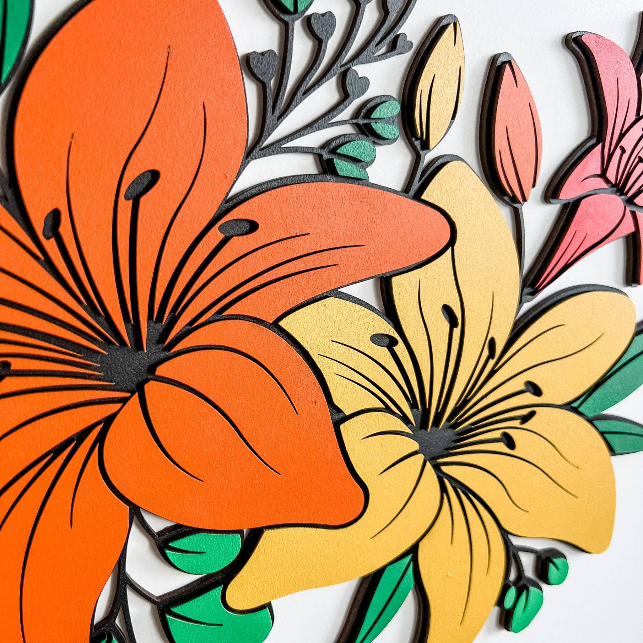Framed Lily Artwork - Image 4