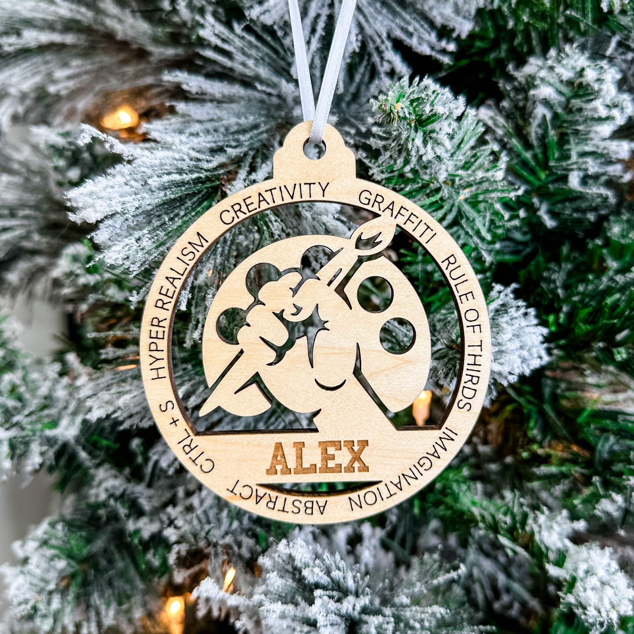 Personalized Artist Ornament - Image 2