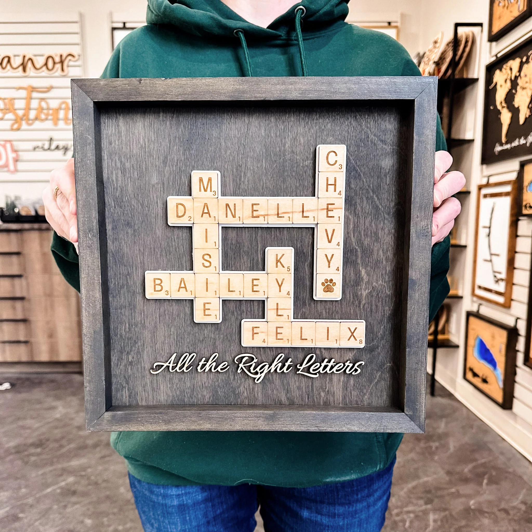 Family Letter Tile Sign - Image 3