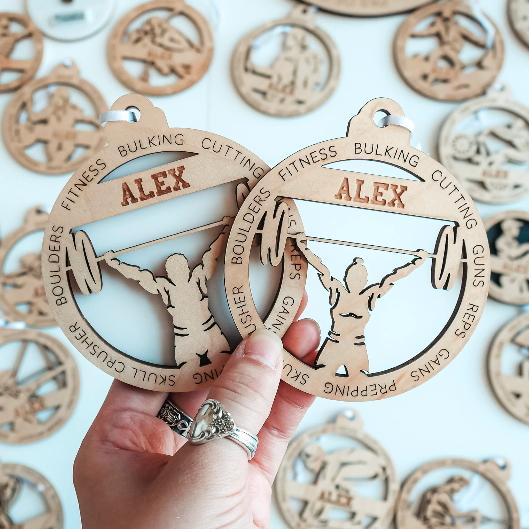 Personalized Individual Sports Ornaments (Golf, Track, and 21 Others) - Image 42