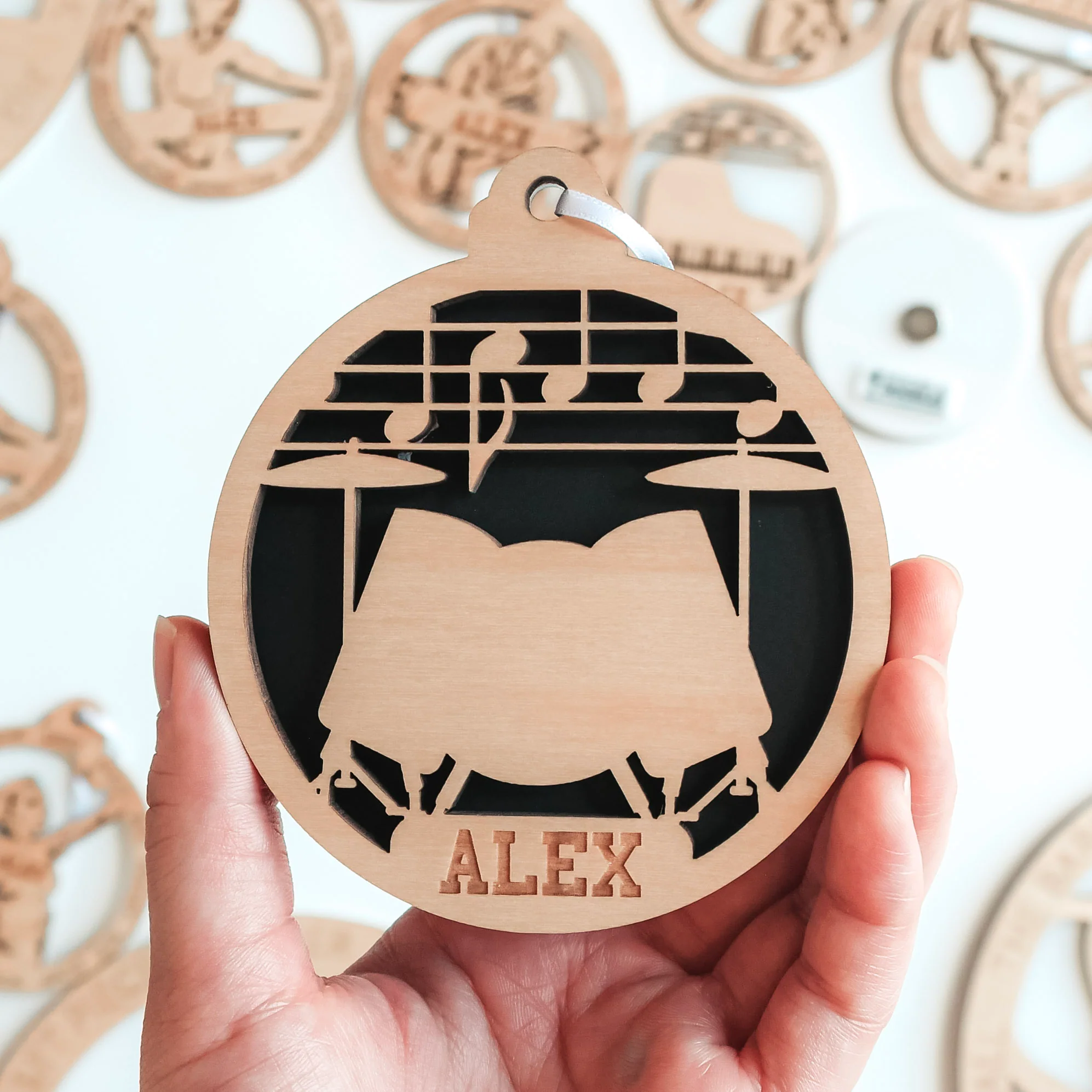 Personalized Instrument Ornaments (Piano, Guitar, and 13 Others) - Image 11