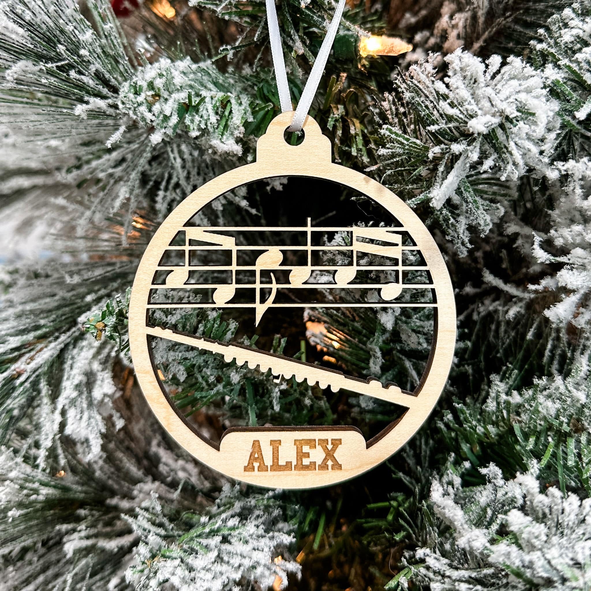 Personalized Instrument Ornaments (Piano, Guitar, and 13 Others) - Image 16