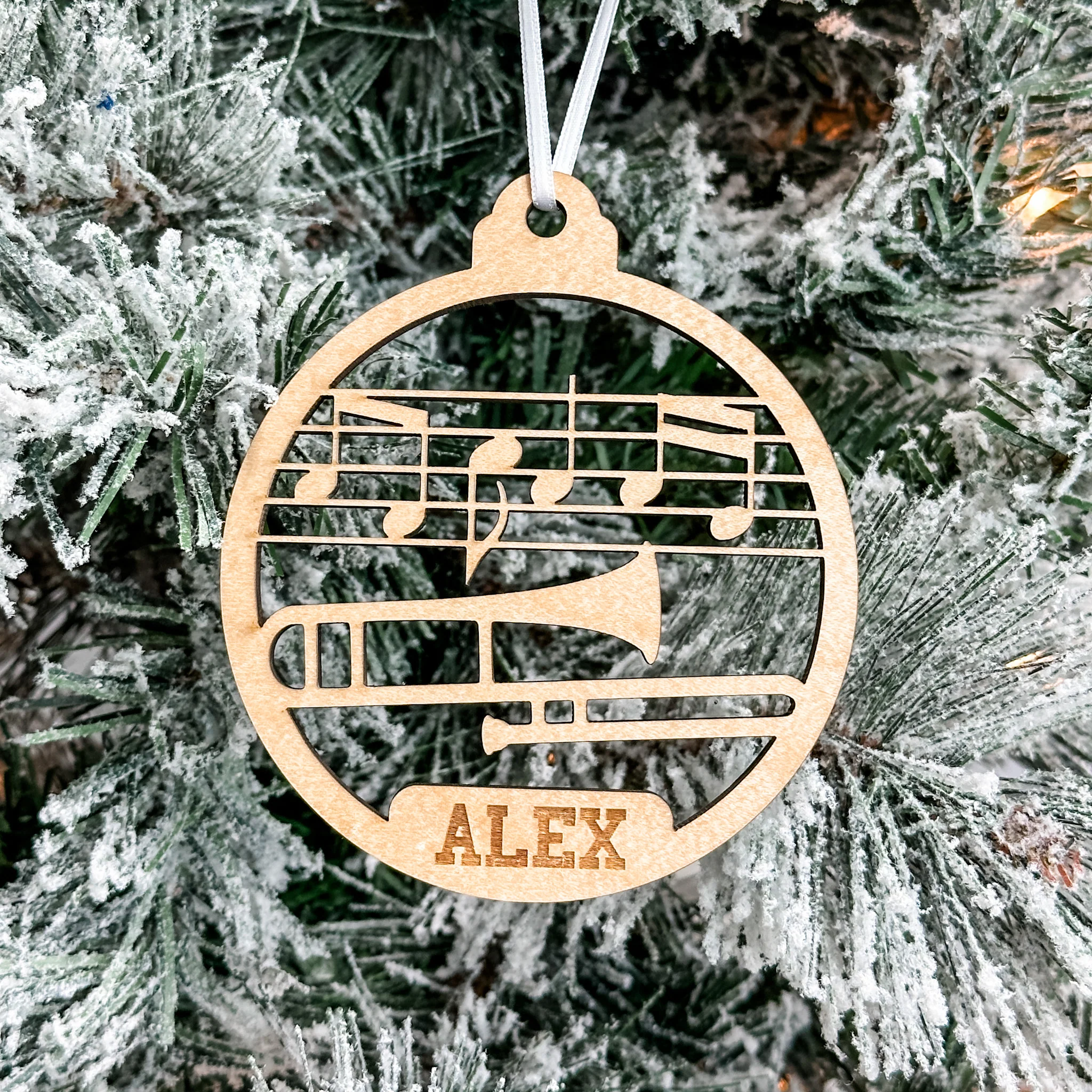 Personalized Instrument Ornaments (Piano, Guitar, and 13 Others) - Image 26