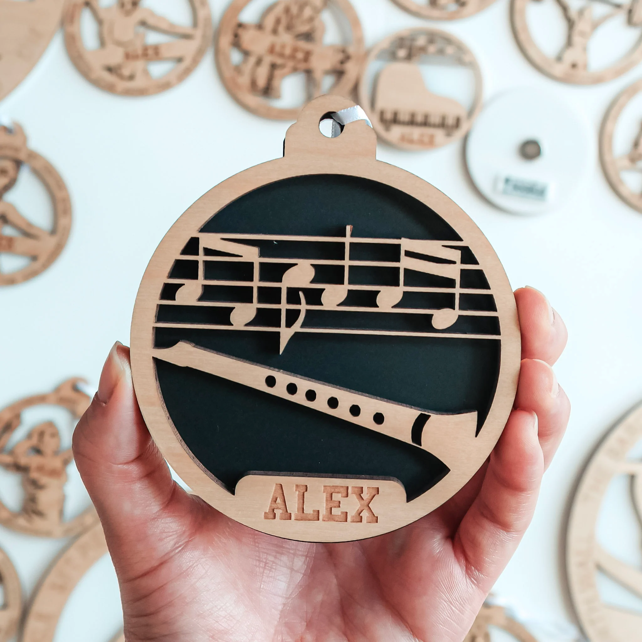 Personalized Instrument Ornaments (Piano, Guitar, and 13 Others) - Image 9