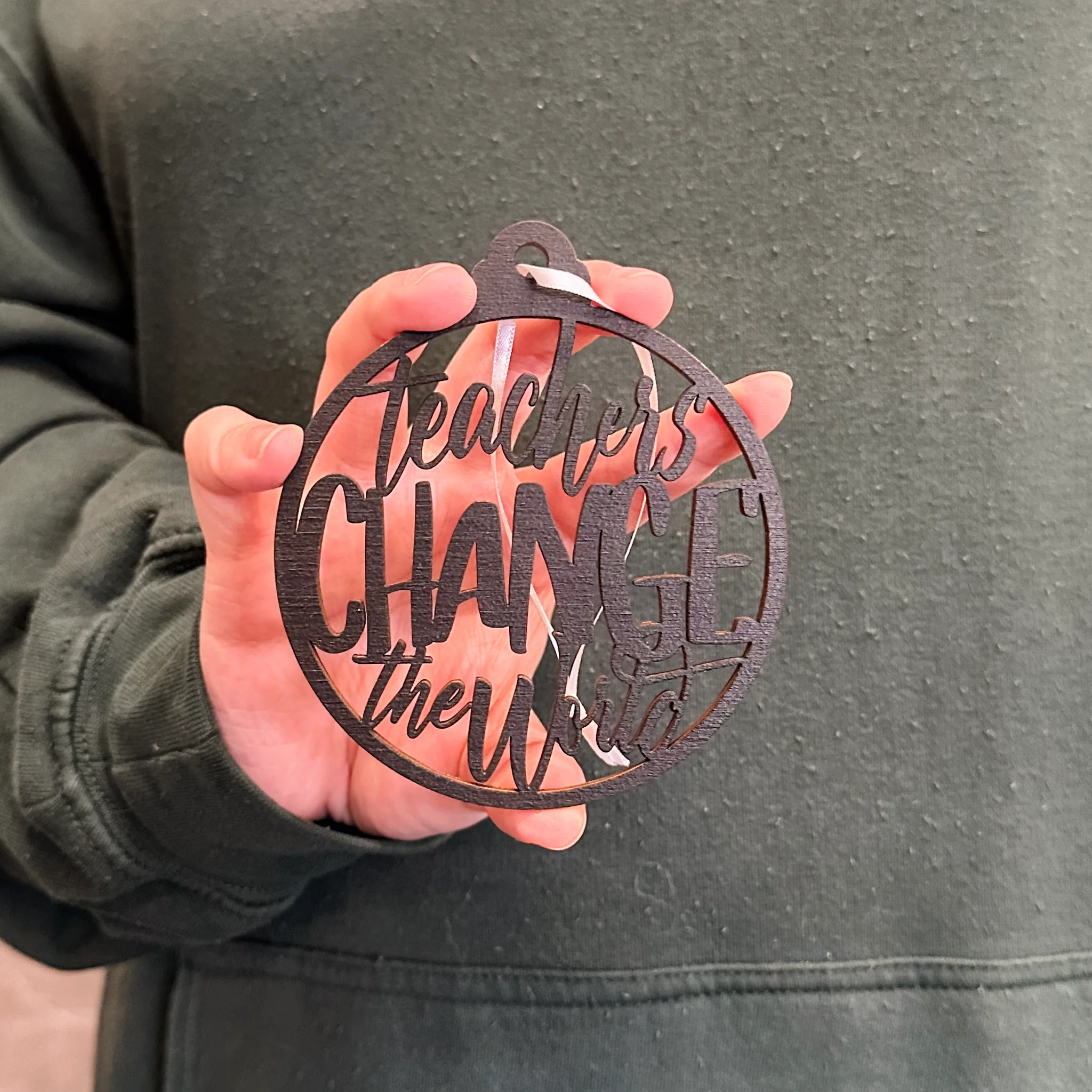 Teachers Change the World Ornament - Image 6
