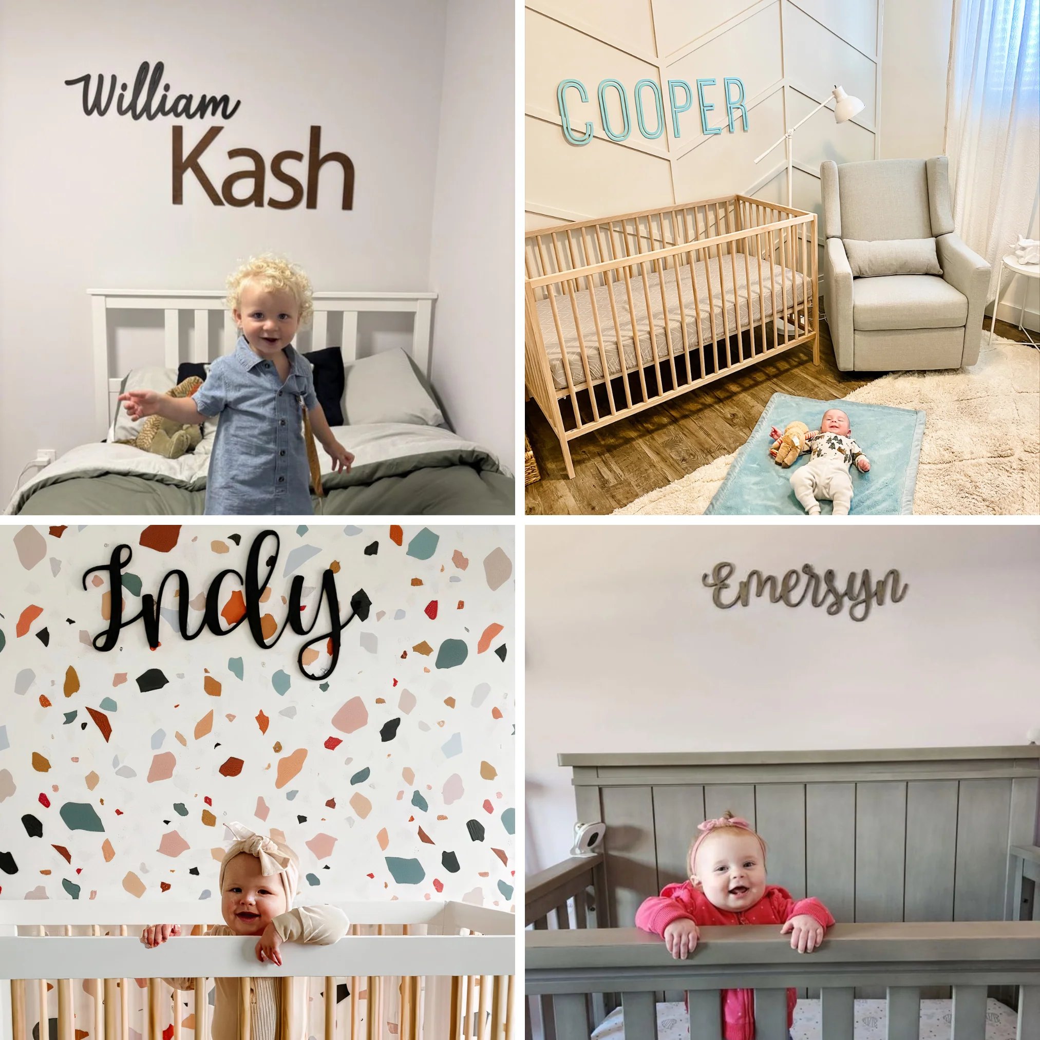 Floating Wood Nursery Name Sign for Kids’ Rooms - Image 7
