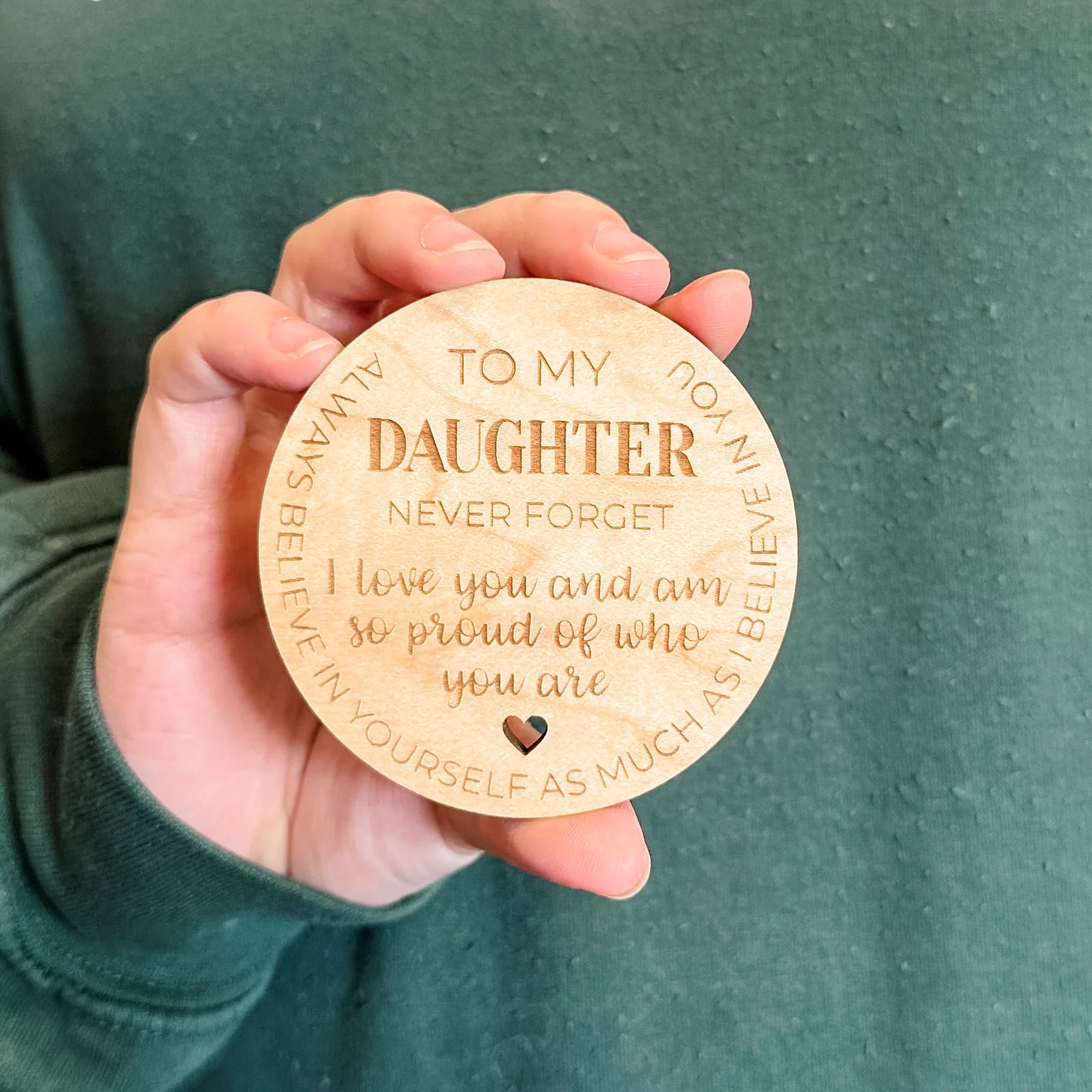 To My Daughter, Never Forget How Proud We Are of You Ornament - Image 3