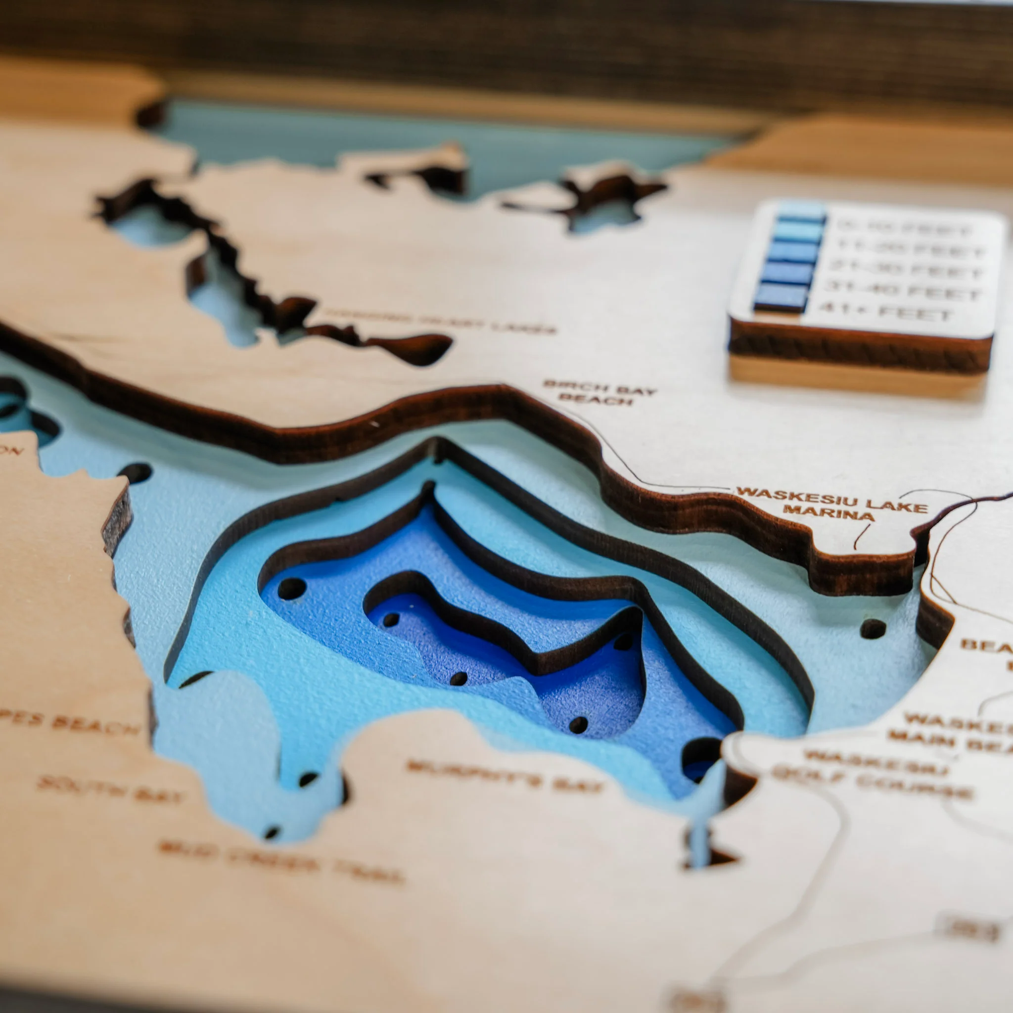 Waskesiu Lake 3D Wood Map - Image 4