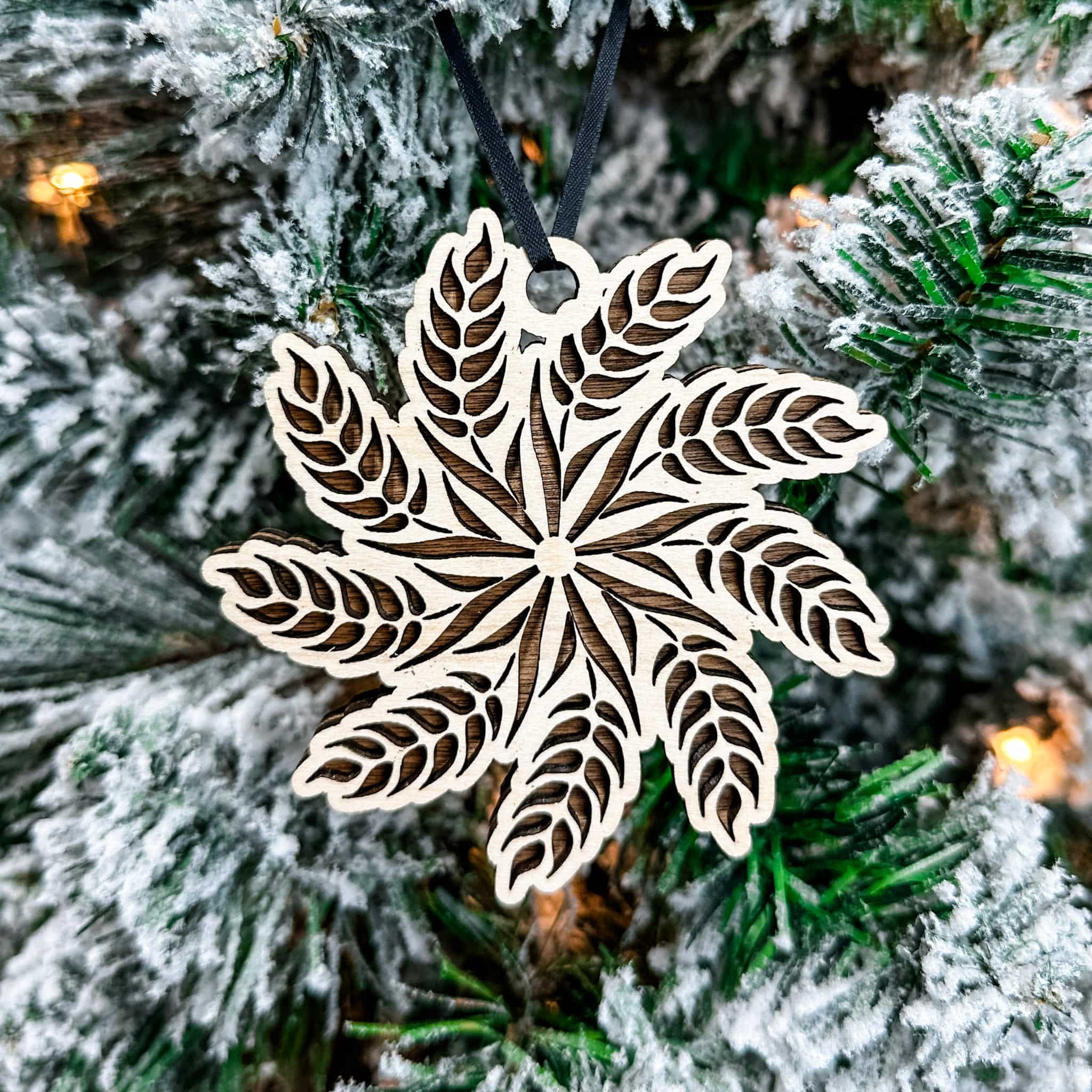 Wheat Snowflake Ornament